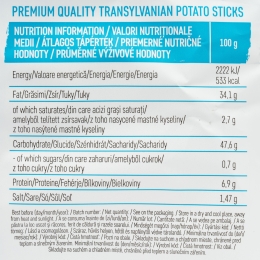 Sticksuri din cartofi cu sare 60g