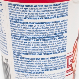 Înghețată cu aromă de iaurt cu specific grecesc și vișine 320g