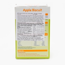 Biscuiți ecologici pentru copii, cu măr, +1 an, 150g