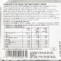 Creveți scampi în sos de usturoi 250g