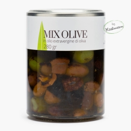 Măslinescu - Mix de măsline condimentate în ulei de măsline extravirgin, 280g
