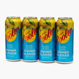 Bere fără alcool, cu aromă de ghimbir și lămâie, doză 4x500ml