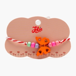 Mărțișor brățară multicoloră pentru copii Fluture