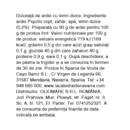 Dulceață de ardei piquillo cu lemn dulce 150g