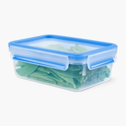 Caserolă Clip&Close, 1l, 100% etanș, compatibilă cuptor cu microunde, plastic