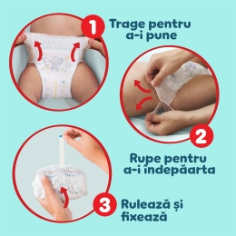 Scutece chiloțel Premium Care Pants, mărimea 4, 9-15kg, 22 buc
