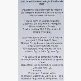 Măslinescu - Ulei de măsline extravirgin DOP Fontfleurie, 2l