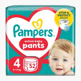 Scutece chiloțel Pants Jumbo Pack, mărimea 4, 9-15kg, 52 buc