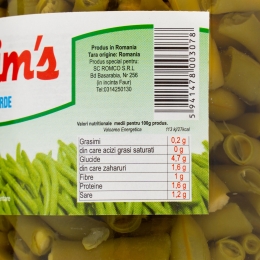 Fasole verde păstăi 680g