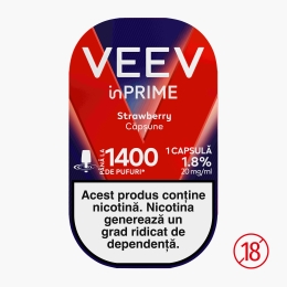 Capsulă pentru țigară electronică Strawberry 1.8%, 20mg/ml nicotină, 1400 puffs