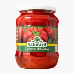 Gogoșari sferturi în oțet 680g