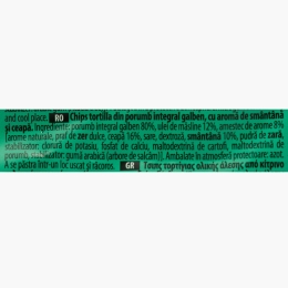 Chipsuri tortilla cu aromă de smântână și ceapă verde 60g
