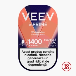 Capsulă pentru țigară electronică Watermelon 1.8%, 20mg/ml nicotină, 1400 puffs