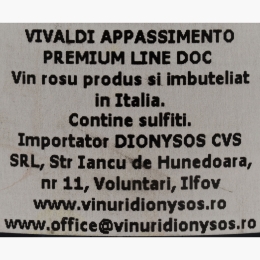 Vin roșu sec Appassimento Passito Premium Line, 14%, 0.75l