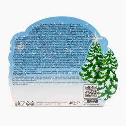 Figurine din ciocolată albă și lapte cu umplutură de praline 40g