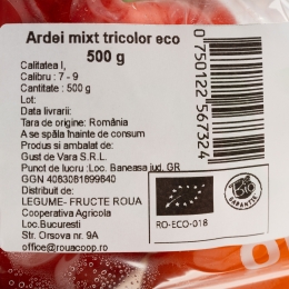 Ardei mixt tricolor eco România 500g