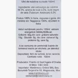 Măslinescu - Ulei de măsline extravirgin aromatizat cu trufe 100ml