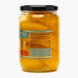 Compot de piersici jumătăți, fără zahăr adăugat, 680g