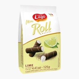 Mini rulouri din napolitană umplute cu cremă de lămâie, 125g