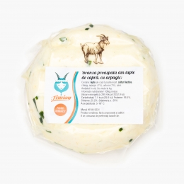 Brânză proaspătă din lapte de capră cu arpagic 190g