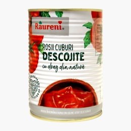 Roșii cuburi decojite 380g