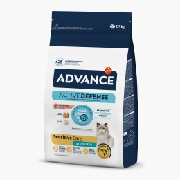 Hrană uscată pentru pisici sterilizate, cu somon Sensitive Care, 1.5kg