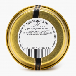Icre negre caviar Sevruga 50g