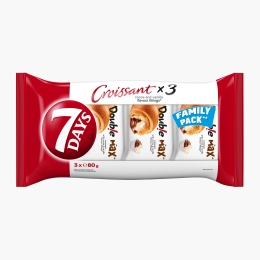 Croissant cu umplutură de cacao & vanilie Double Max 3x80g