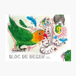 Bloc desen A4 Niște amici simpatici 16 file, 120g 