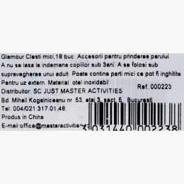 Set clești mici pentru păr, 18 buc