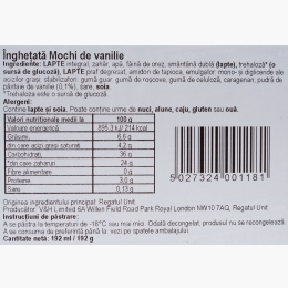 Înghețată mochi cu vanilie de Madagascar 192g