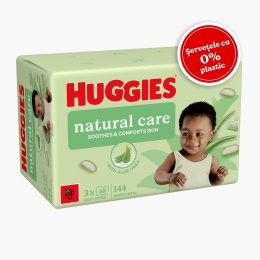 Șervetele Natural Care Zero plastic Triplo 48x3buc