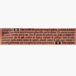 Chipsuri tortilla cu aromă de brânză Cheddar 60g