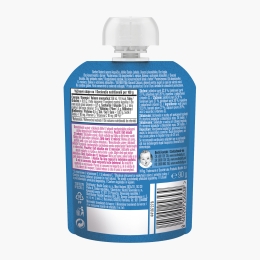 Piure natural de măr, banană și căpșuni, +6 luni, 90g