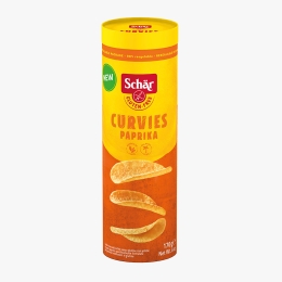 Chipsuri cu aromă de paprika Curvies, fără gluten 170g