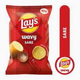 Chipsuri ondulate din cartofi cu sare, Wavy 115g
