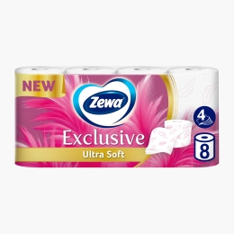 Hârtie igienică Exclusive Ultra Soft 4 straturi, 8 role