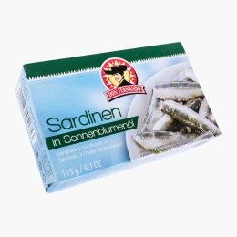 Sardine în ulei de floarea-soarelui 115g