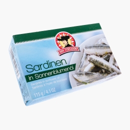 Sardine în ulei de floarea soarelui 115g