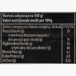 Baton cu glazură de ciocolată albă și interior cu arahide, caramel și nuga 36g