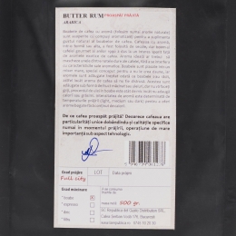Cafea proaspăt prăjită Arabica Butter Rum 500g