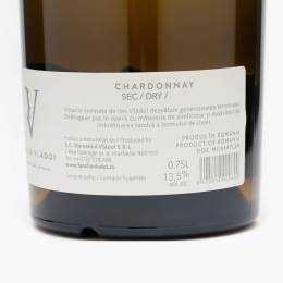 Vin alb sec Ion Vlădoi Chardonnay, 13.5%, 750ml
