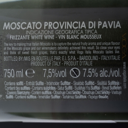 Vin frizzante alb sec Frizzante Moscato, 7.5%, 750ml