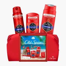 Set Cadou Captain cu geantă de călătorie (deodorant stick Captain 50ml, spray Nightpanther 150ml, gel de duș Nightpanther 250ml)