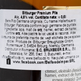 Bere blondă Premium Plis, sticlă 0.5l