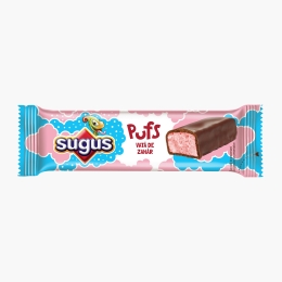 Baton de ciocolată cu spumă de vată de zahăr Pufs 21g