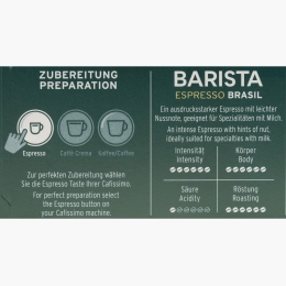 Cafissimo Barista Espresso Brasil, 10 băuturi, 78g, cafea capsule