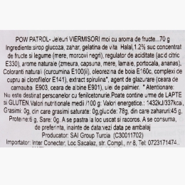 Jeleuri viermișori cu aromă de fructe Paw Patrol Gummiz Worms 70g