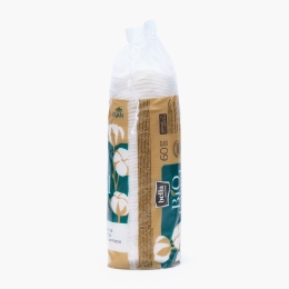 Dischete demachiante rotunde bumbac organic, BIObased 60 buc