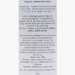 Măslinescu - Cremă de măsline Nocellara 180g